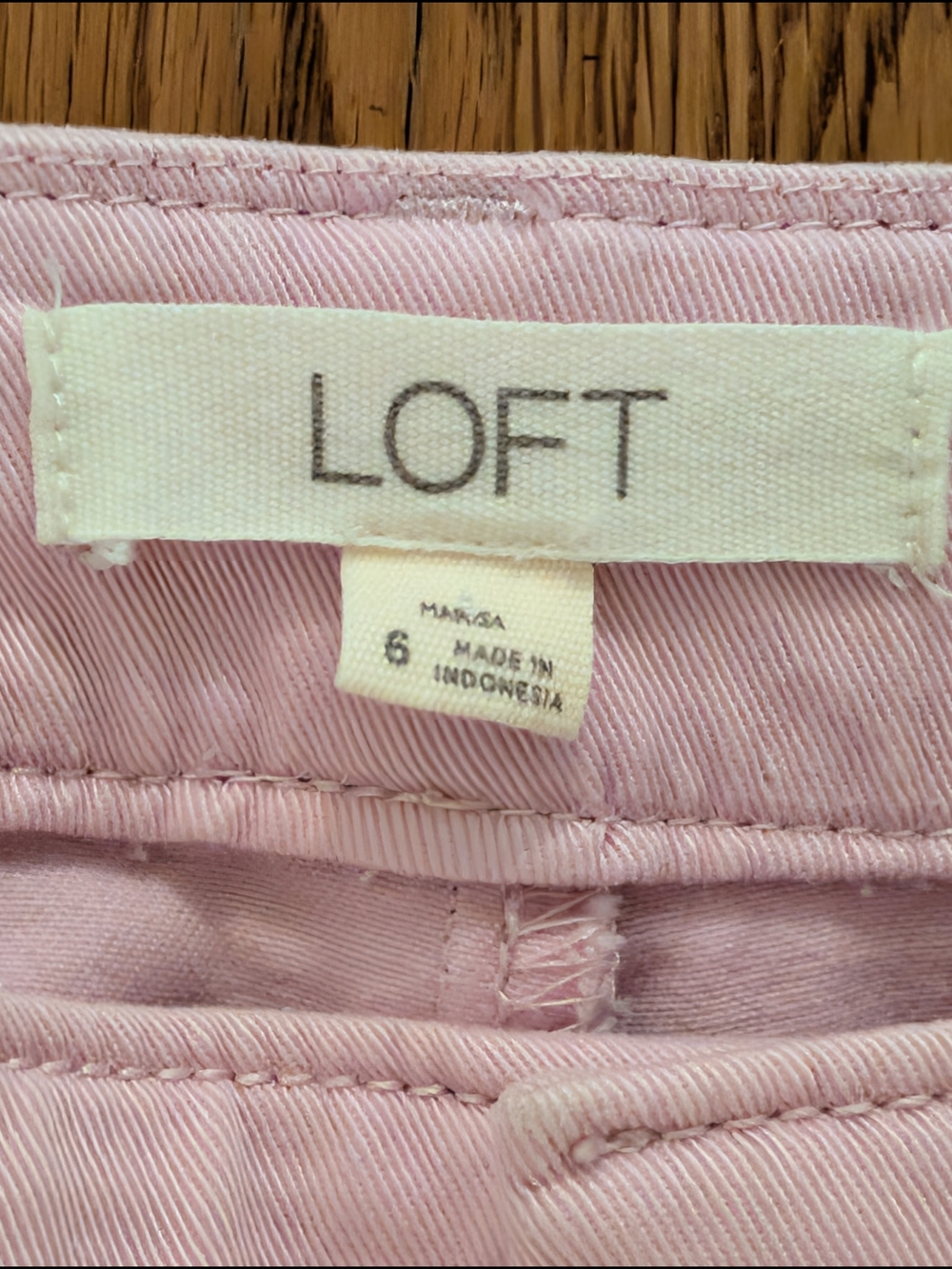 LOFT Light Pink Girlfriend Cotton Ankle Pants - Picture 8 of 14